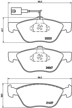 Brake Pad Set, disc brake (P 23 112)