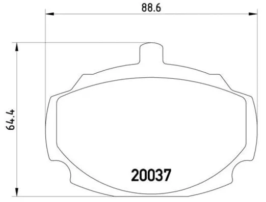 Brake Pad Set, disc brake (P 52 001)