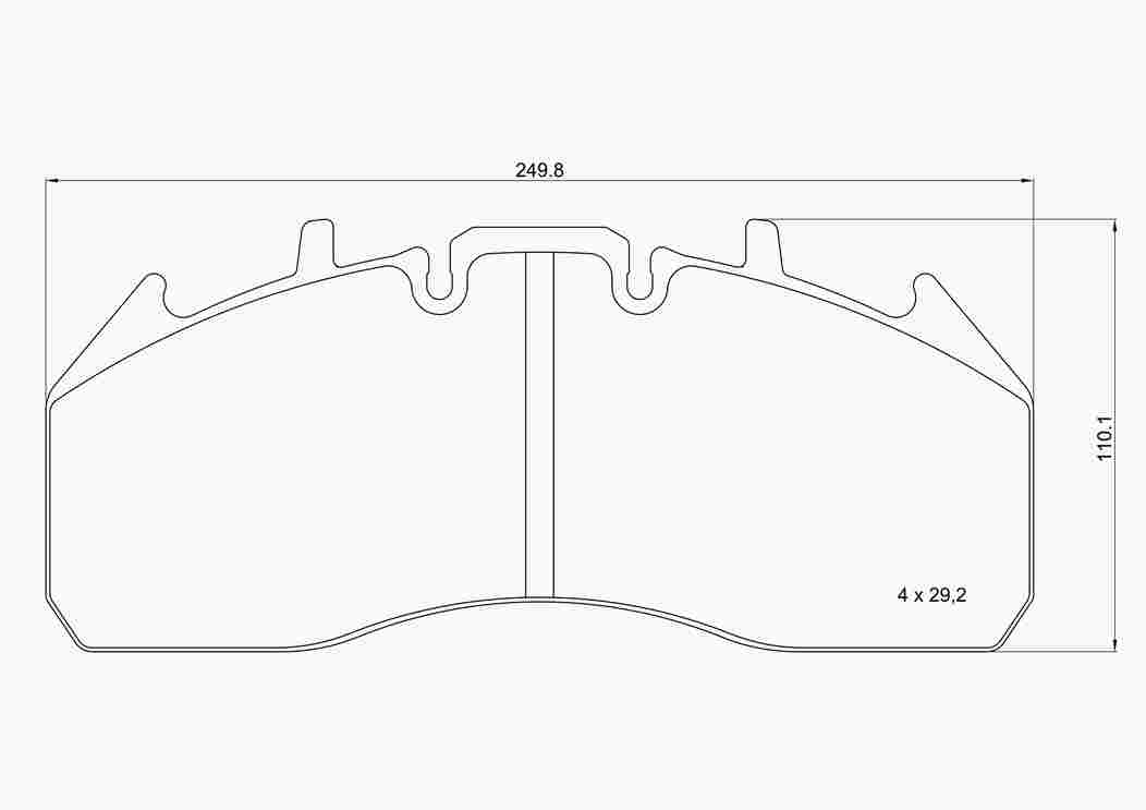 Brake Pad Set, disc brake (P B7 103)