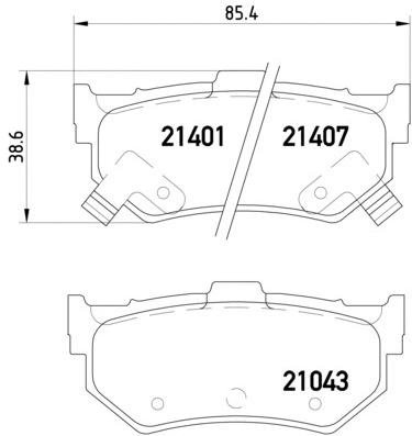 Brake Pad Set, disc brake (P 28 007)