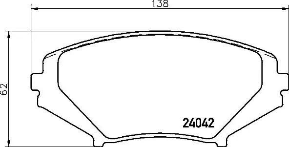 Brake Pad Set, disc brake (P 49 034)