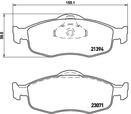 Brake Pad Set, disc brake (P 24 037)