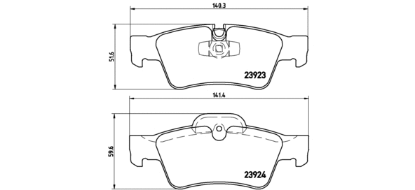 Brake Pad Set, disc brake (P 50 076)