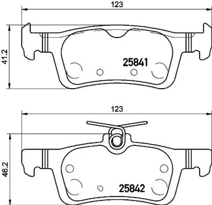 Brake Pad Set, disc brake (P 61 121)