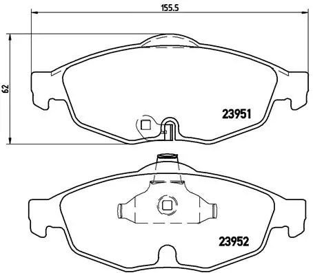 Brake Pad Set, disc brake (P 11 016)