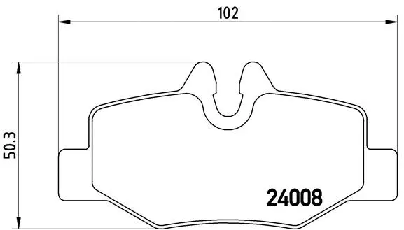 Brake Pad Set, disc brake (P 50 051)