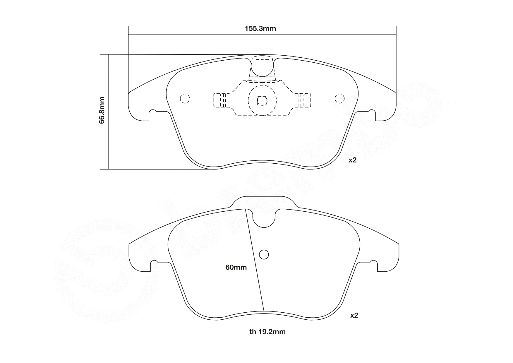 High Performance Brake Pad Set