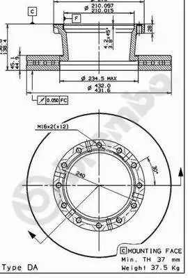 Brake Disc (09.7183.50)