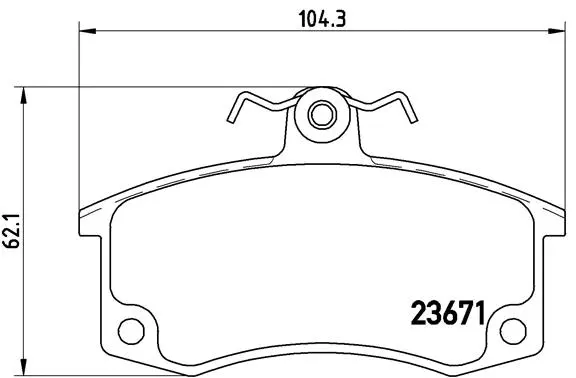 Brake Pad Set, disc brake (P 41 004)