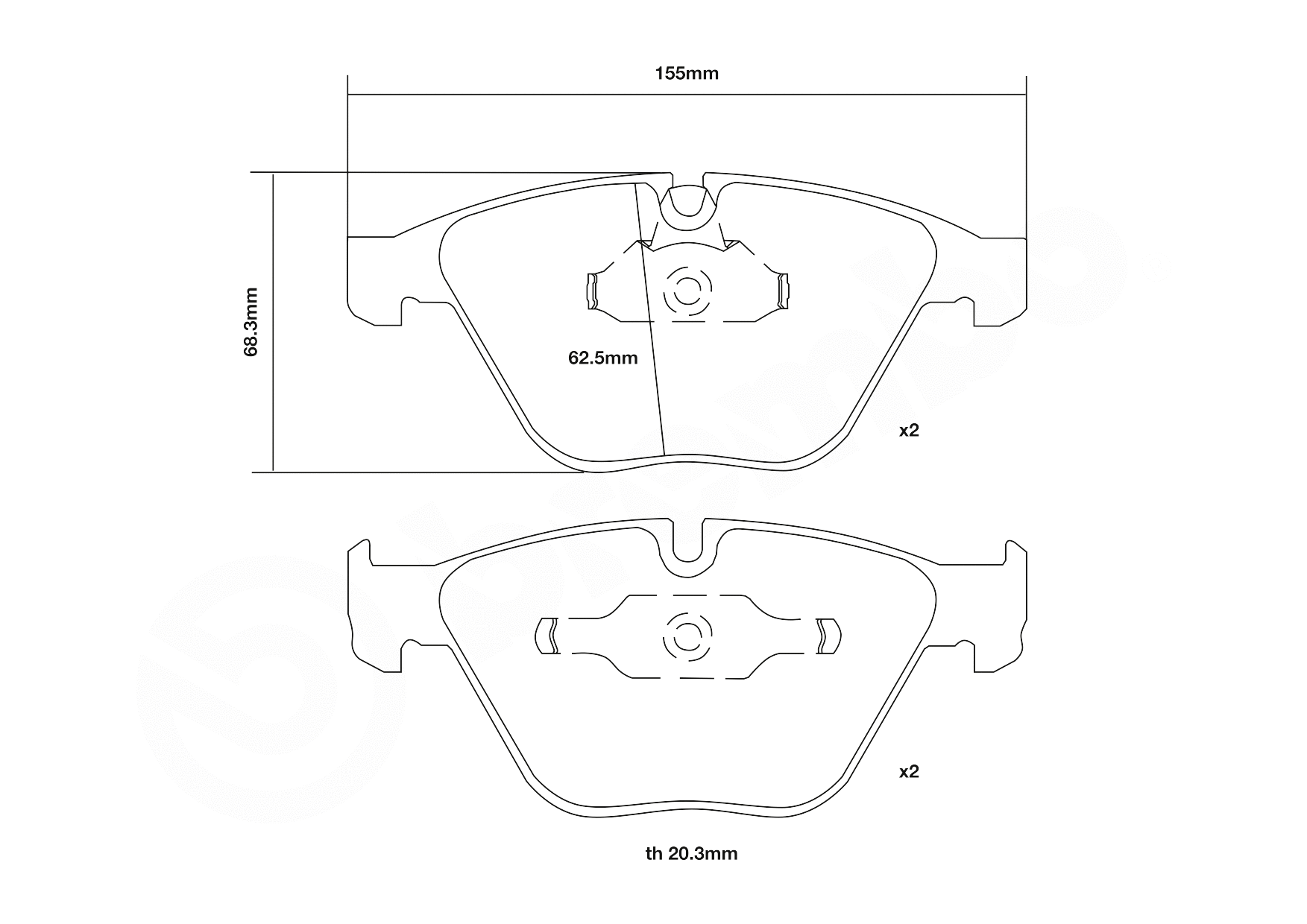 High Performance Brake Pad Set