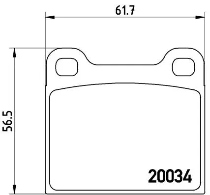 Brake Pad Set, disc brake (P 59 001)