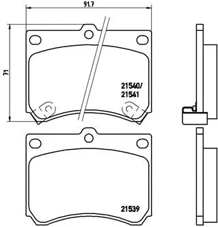 Brake Pad Set, disc brake (P 49 011)