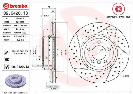 Brake Disc (09.C420.13)