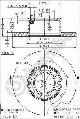 Brake Disc (08.3959.20)
