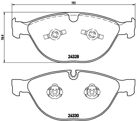 Brake Pad Set, disc brake (P 06 066)