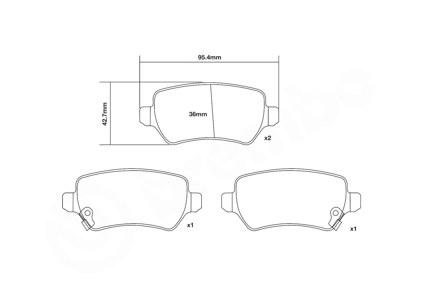 High Performance Brake Pad Set