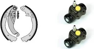 Brake Shoe Set (H 59 013)
