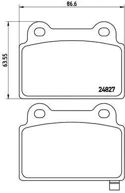 Brake Pad Set, disc brake (P 54 052)