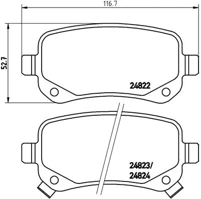 Brake Pad Set, disc brake (P 11 021)