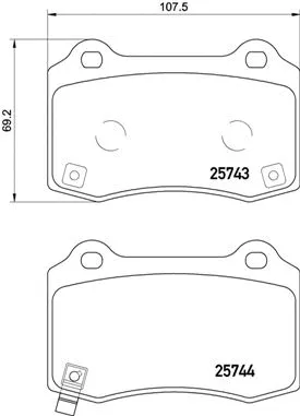 Brake Pad Set, disc brake (P 30 074)