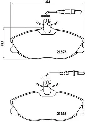 Brake Pad Set, disc brake (P 61 057)