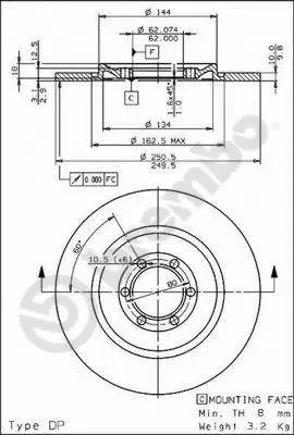 Brake Disc (08.3910.20)