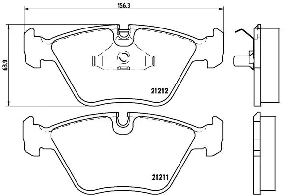 Brake Pad Set, disc brake (P 61 049)