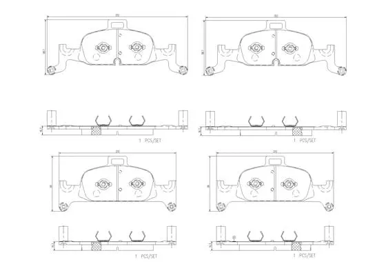 Brake Pad Set, disc brake (P85164N)