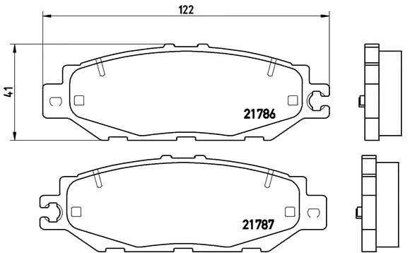 Brake Pad Set, disc brake (P 83 036)