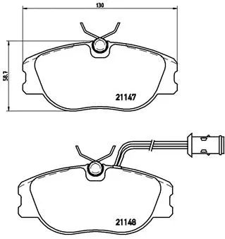 Brake Pad Set, disc brake (P 23 041)