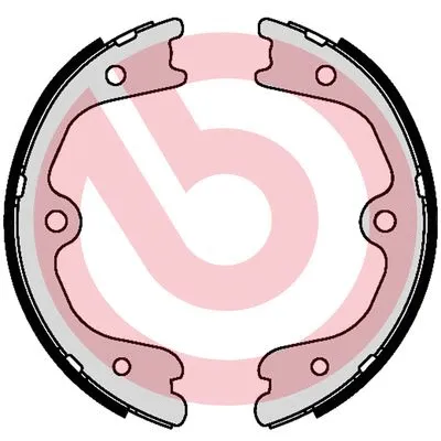 Brake Shoe Set, parking brake (S 56 552)