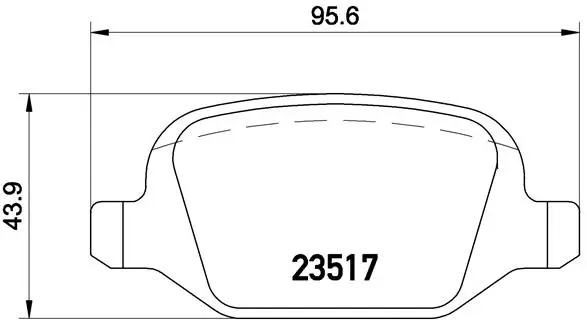 Brake Pad Set, disc brake (P 23 065)