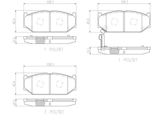 Brake Pad Set, disc brake (P79023N)