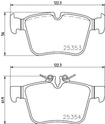 Brake Pad Set, disc brake (P 50 122)