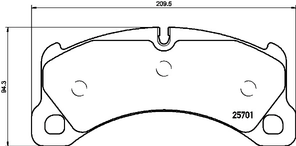 Brake Pad Set, disc brake (P 65 033)