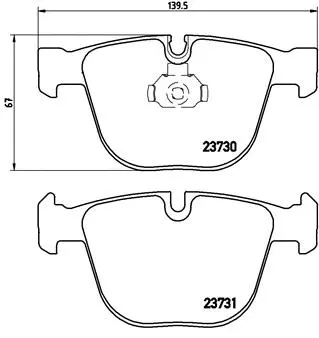 Brake Pad Set, disc brake (P 06 026)