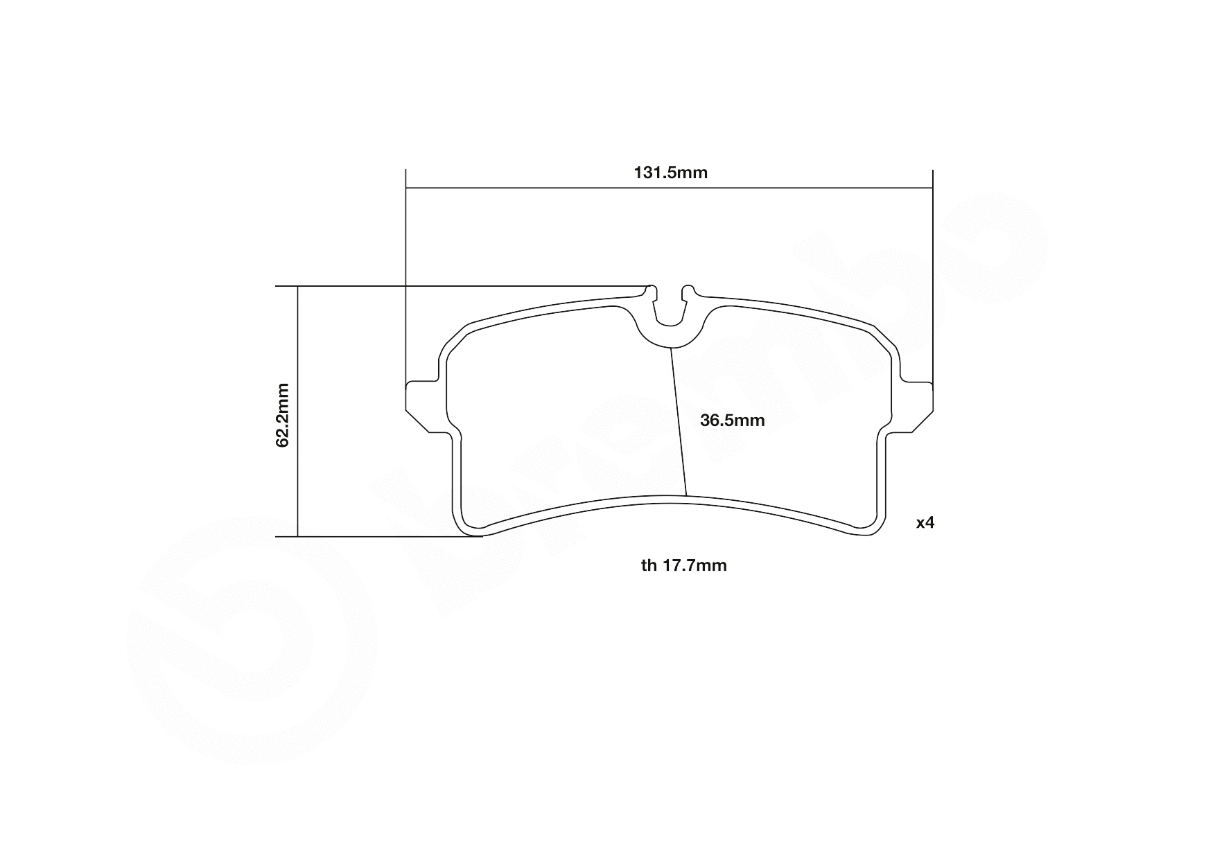 High Performance Brake Pad Set