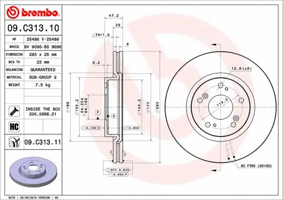 Brake Disc (09.C313.11)
