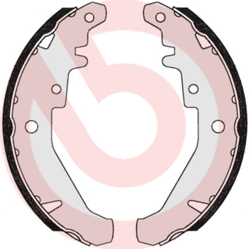 Brake Shoe Set (S 23 548)