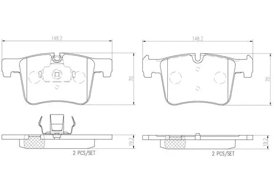 Brake Pad Set, disc brake (P06075N)