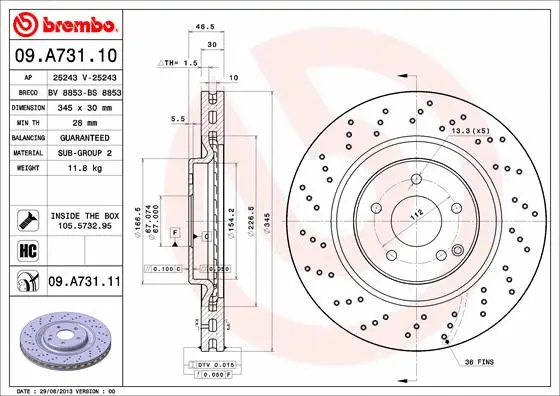 Brake Disc (09.A731.10)