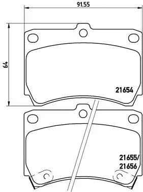 Brake Pad Set, disc brake (P 49 016)