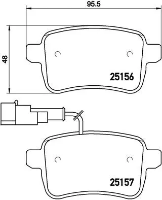 Brake Pad Set, disc brake (P 23 133)