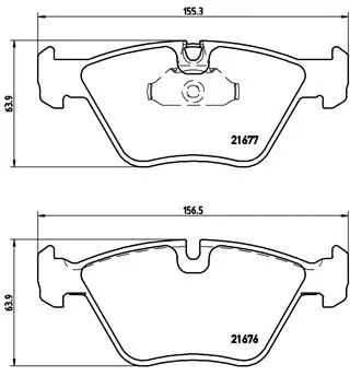 Brake Pad Set, disc brake (P 06 022)