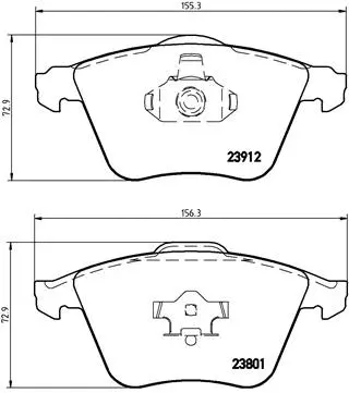 Brake Pad Set, disc brake (P 24 057)
