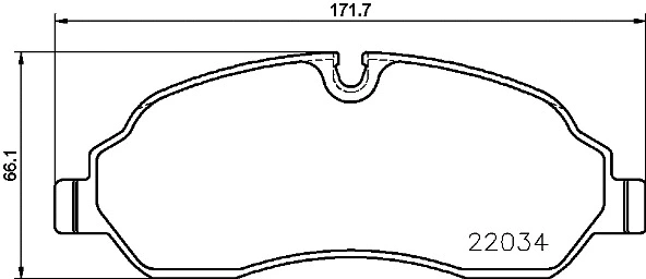 Brake Pad Set, disc brake (P 24 171)
