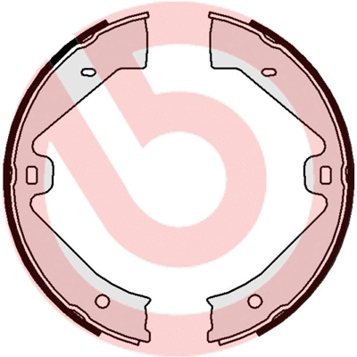 Brake Shoe Set, parking brake (S 65 505)