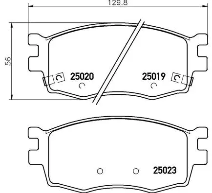 Brake Pad Set, disc brake (P 30 069)