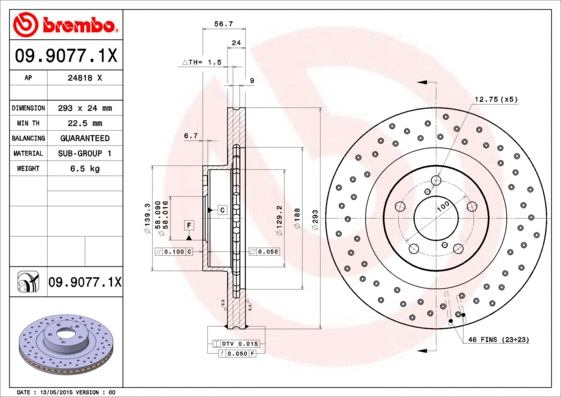 Brake Disc (09.9077.1X)
