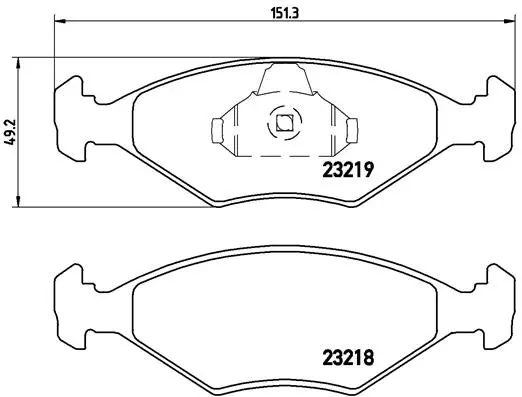 Brake Pad Set, disc brake (P 23 124)